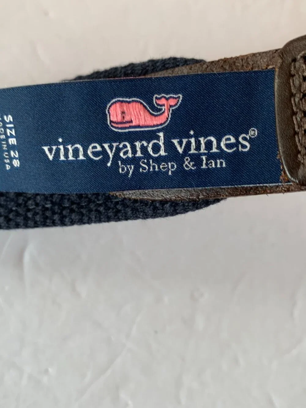 Vineyard Vines by Shep & Ian Men's Golf Belt Blue Golfing Size 28 Made In USA